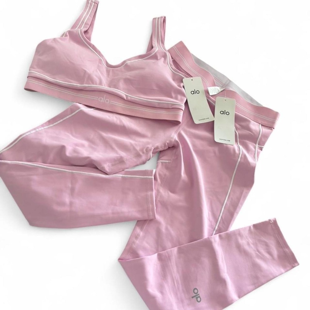 Alo Yoga Pink Matching Activewear Set – Size XL (NWT) - Picture 3 of 8